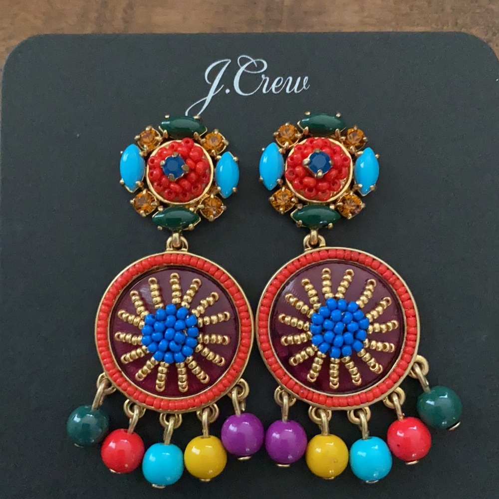 J. Crew Citron Beaded Drop Earrings - Picture 4 of 8